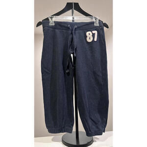 Aeropostale Vintage Y2K Womens XSmall Navy 3/4 Length Sweatpants with Drawstring